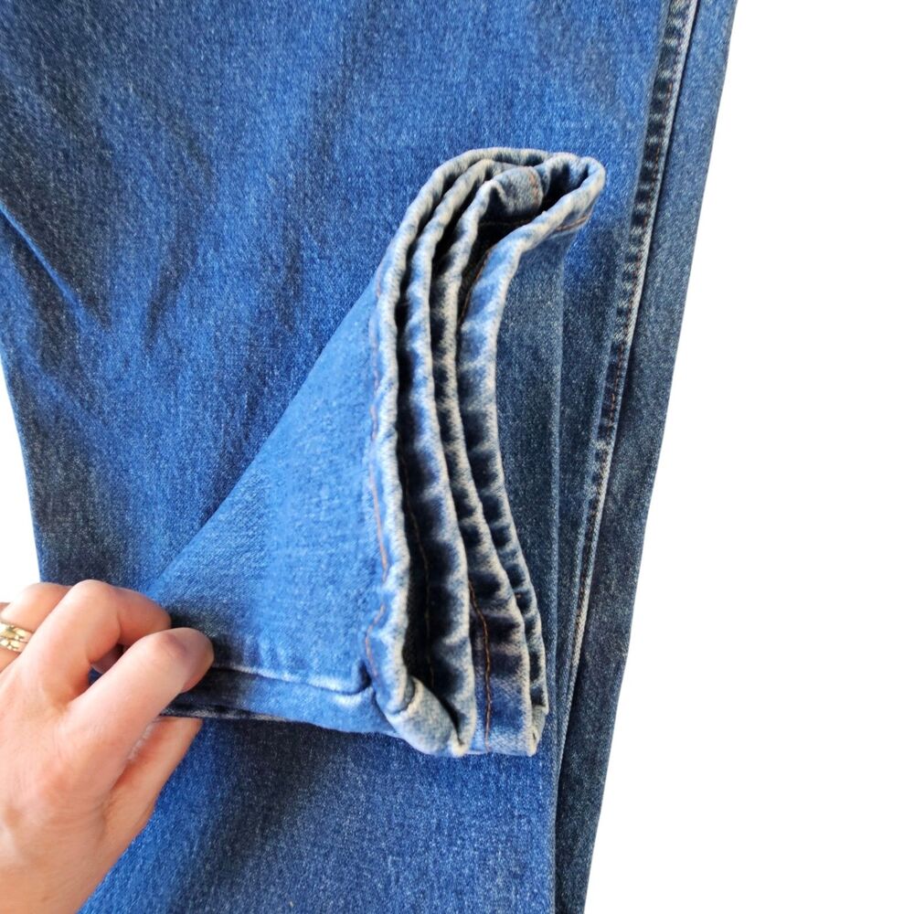 Wrangler Cowboy Cut Jeans Mens Size 35 X 34 Blue 13MWZGK Medium Wash 100% Cotton - Picture 5 of 9